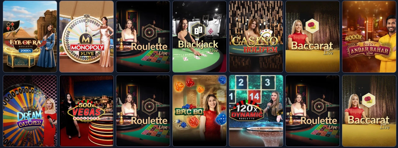 betmica casino popular live games